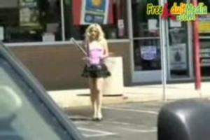 Blond meisje heeft negersex